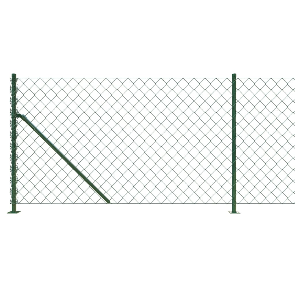 8720845771584_g_en_hd_2 vidaXL Chain Link Fence with Flange Green 0.8x25 m - Image 4