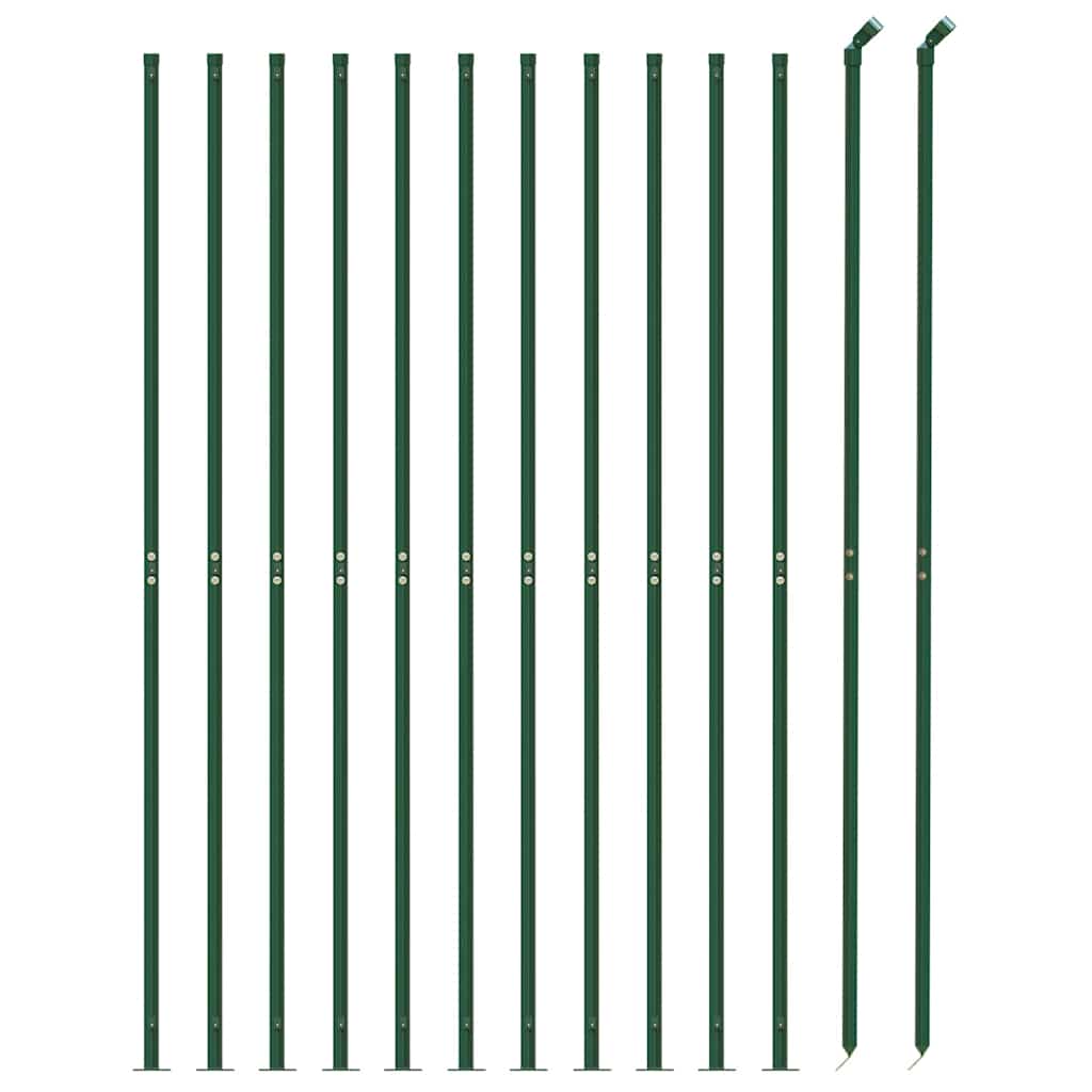 8720845771621_g_en_hd_1 vidaXL Chain Link Fence with Flange Green 1.6x25 m - Image 3