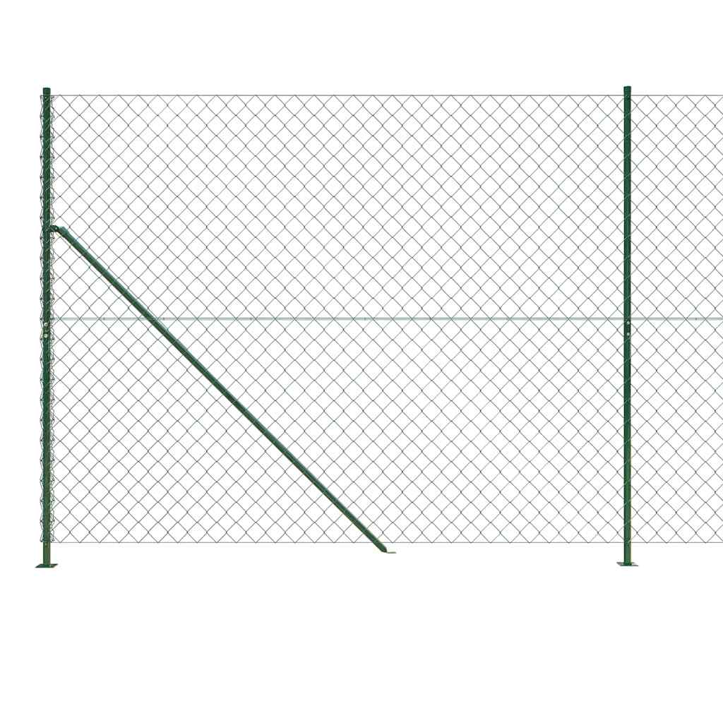 8720845771621_g_en_hd_3 vidaXL Chain Link Fence with Flange Green 1.6x25 m - Image 5