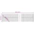 vidaXL Chain Link Fence with Flange Green 1.6x25 m - Image 7