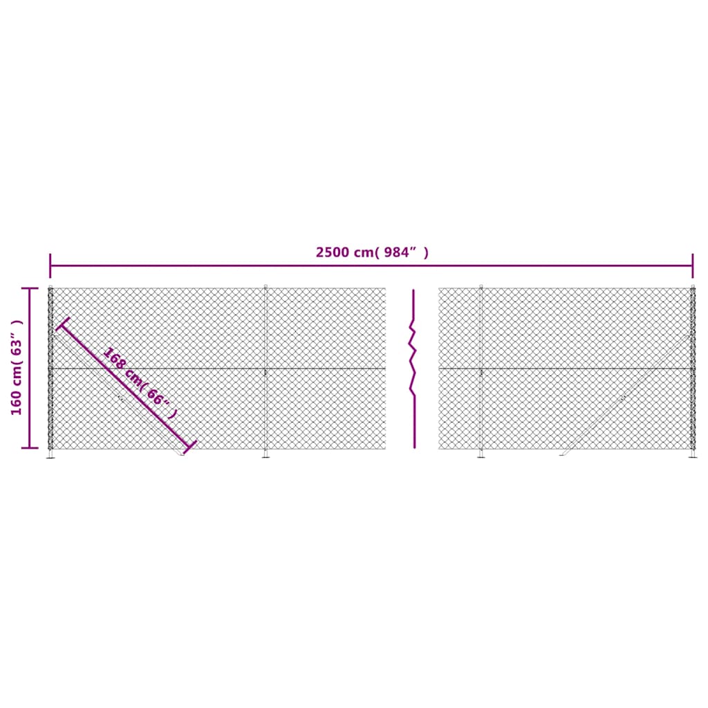 8720845771621_g_en_hd_5 vidaXL Chain Link Fence with Flange Green 1.6x25 m - Image 7