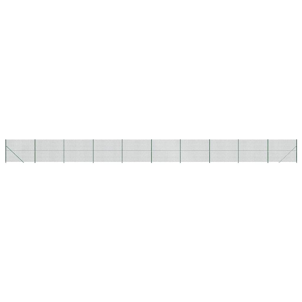 8720845771638_a_en_hd_1 vidaXL Chain Link Fence with Flange Green 1.8x25 m - Image 2