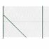vidaXL Chain Link Fence with Flange Green 1.8x25 m - Image 5