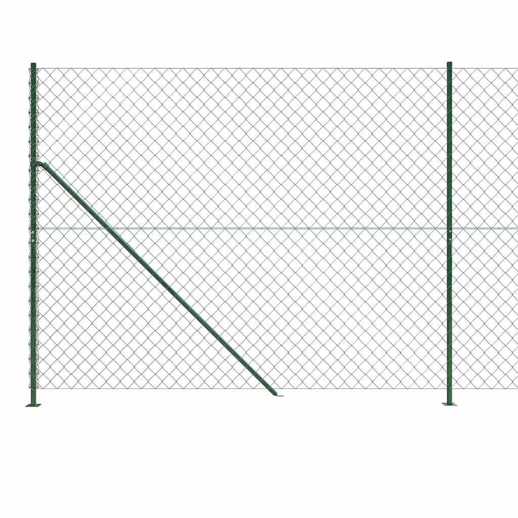 8720845771638_g_en_hd_3 vidaXL Chain Link Fence with Flange Green 1.8x25 m - Image 5