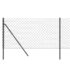 vidaXL Chain Link Fence Anthracite 1x25 m - Image 4