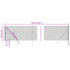 vidaXL Chain Link Fence Anthracite 1x25 m - Image 5