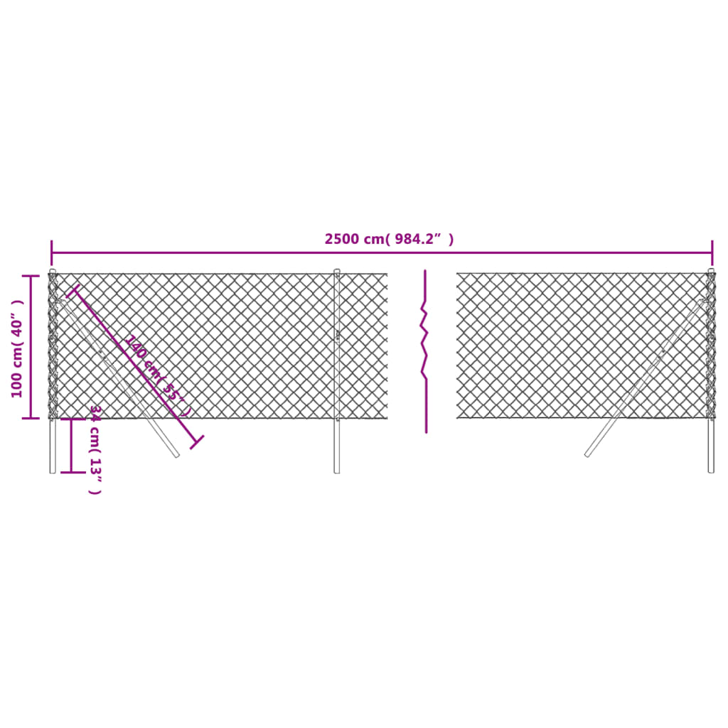 8720845771751_g_en_hd_3 vidaXL Chain Link Fence Anthracite 1x25 m - Image 5
