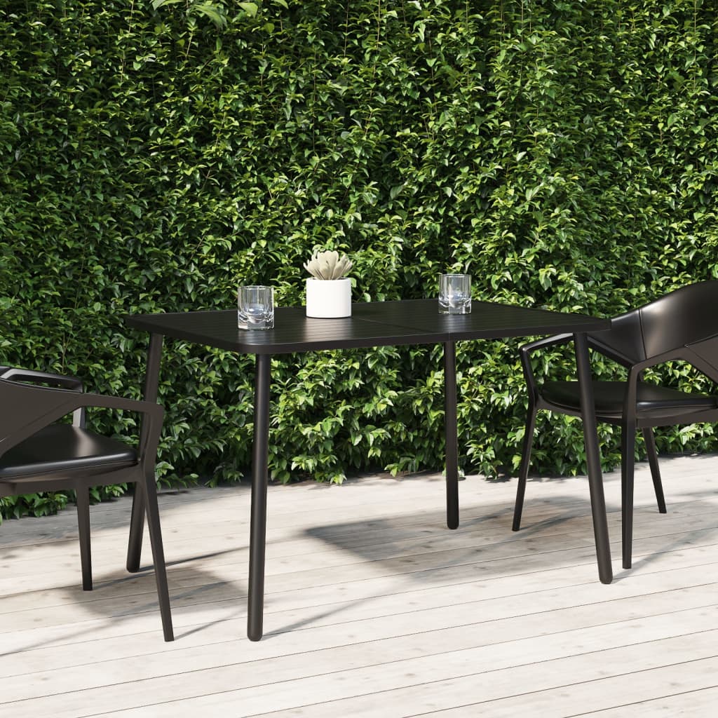 vidaXL Garden Table Anthracite 110x80x71 cm Steel