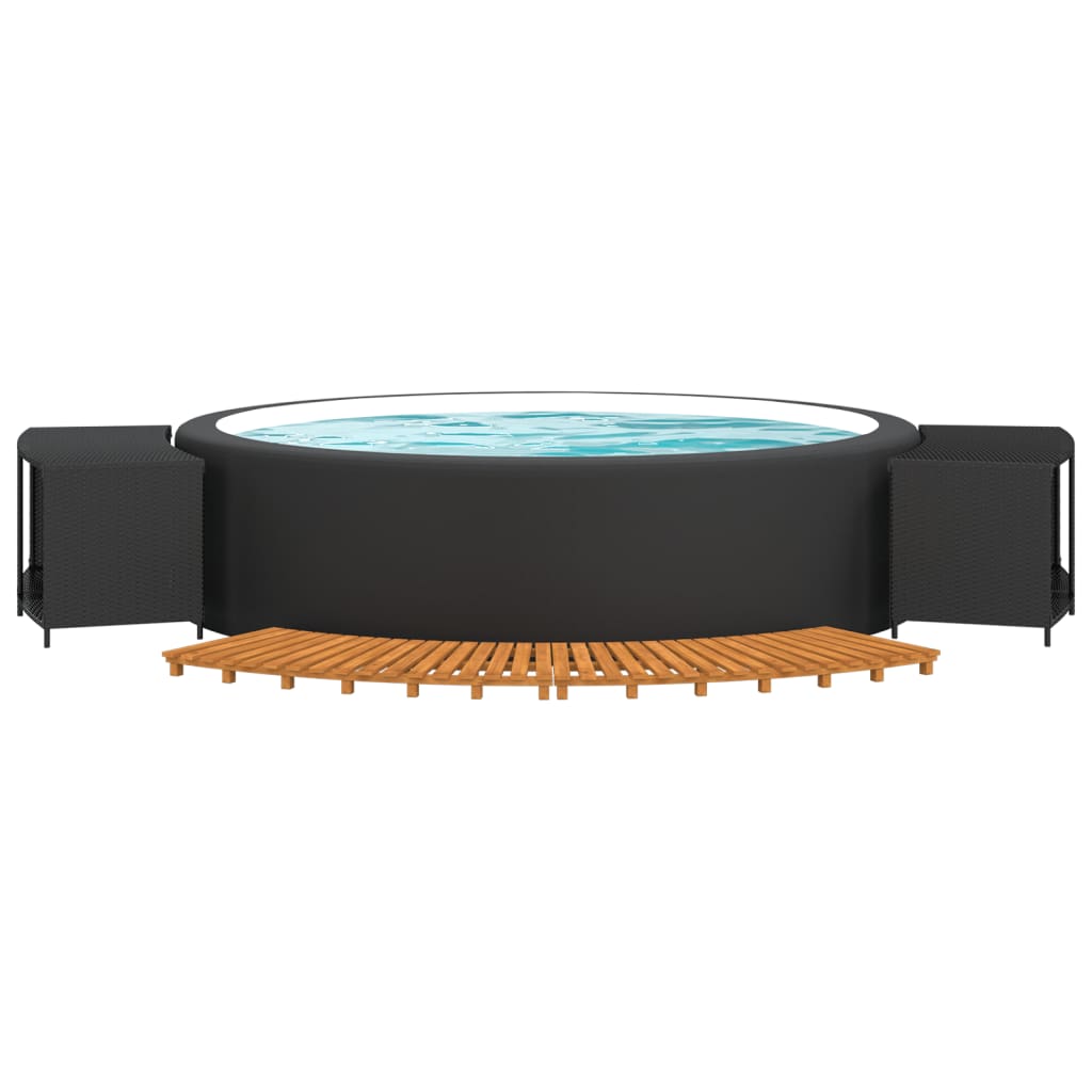 8720845777562_g_en_hd_1 vidaXL Hot Tub Surround Black Poly Rattan and Solid Wood Acacia - Image 3