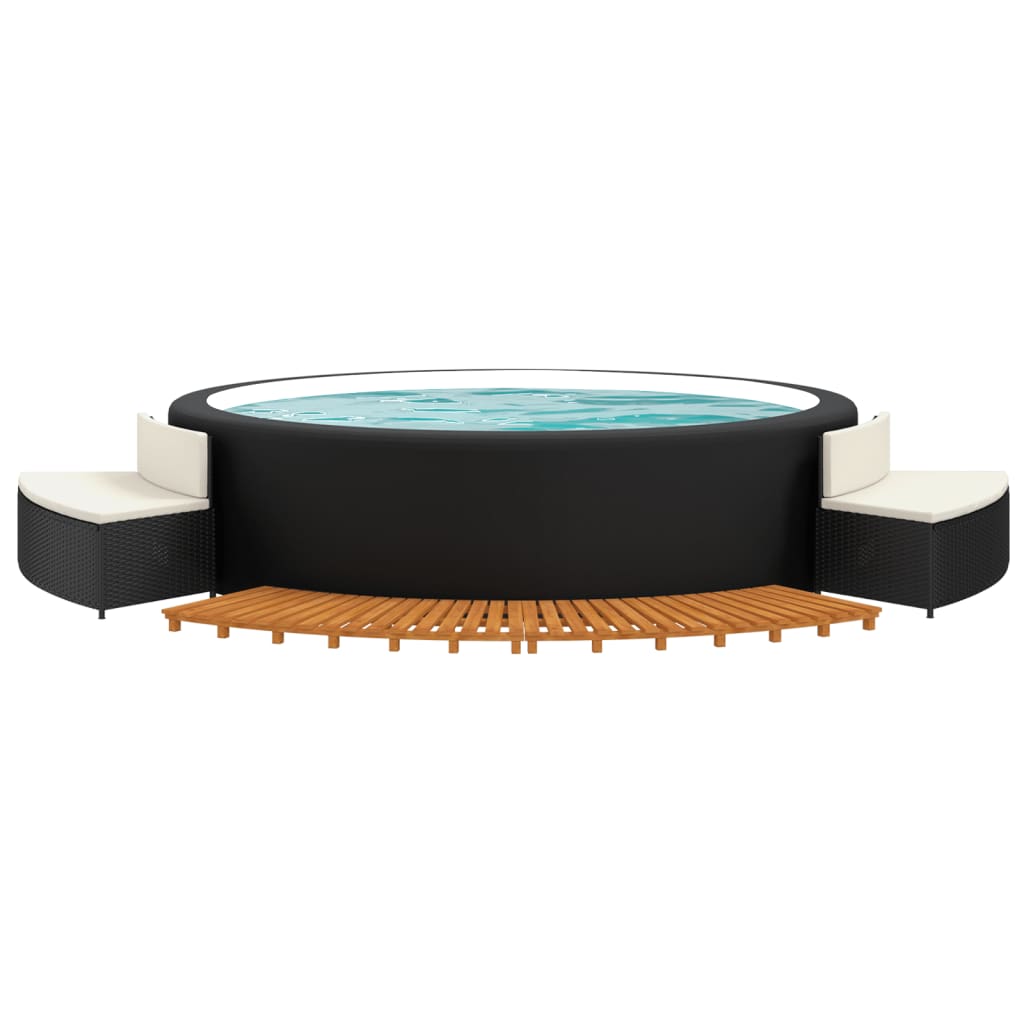 8720845777579_g_en_hd_1 vidaXL Hot Tub Surround Black Poly Rattan and Solid Wood Acacia - Image 3
