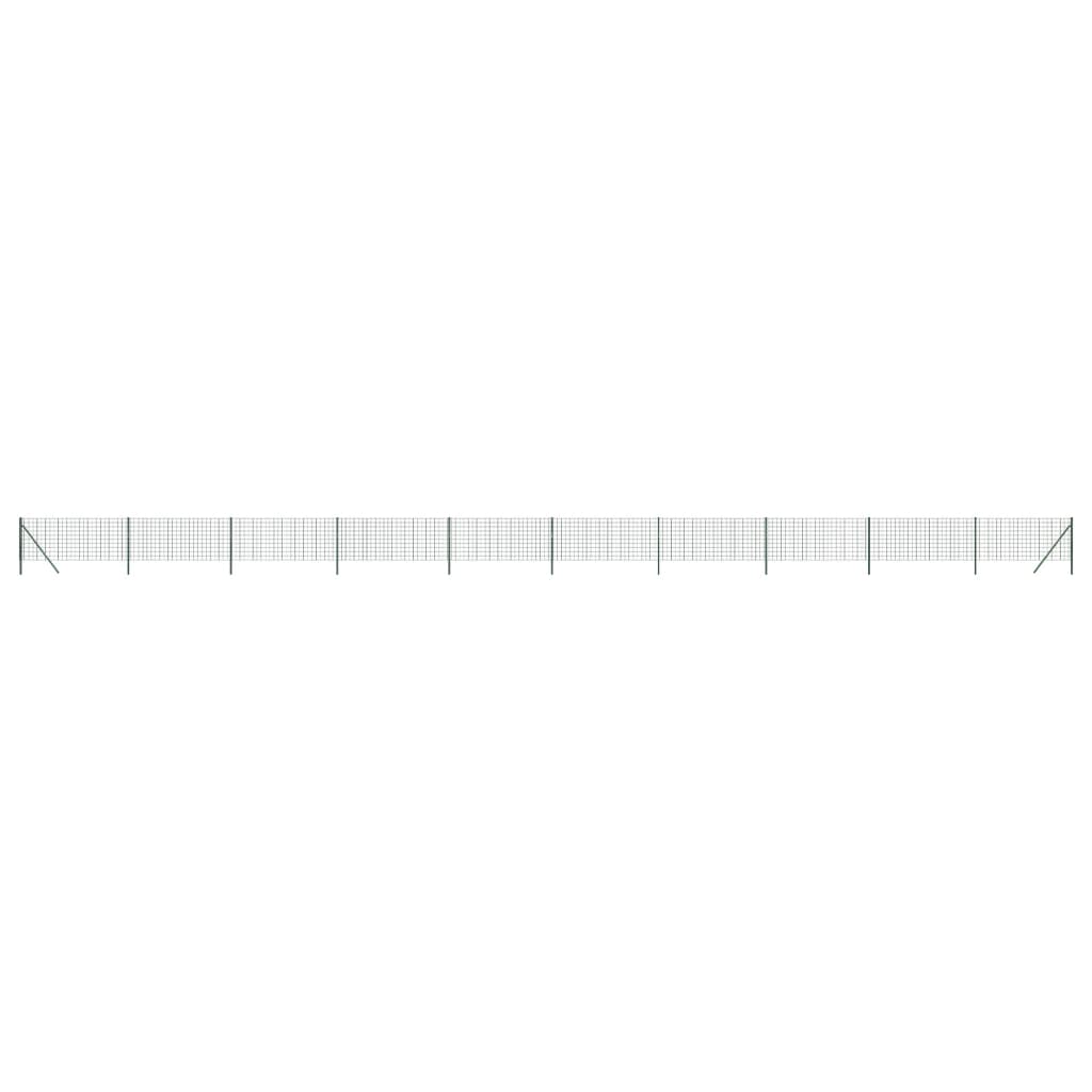 8720845778293_a_en_hd_1 vidaXL Wire Mesh Fence Green 0.8x25 m Galvanised Steel - Image 2