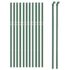 vidaXL Wire Mesh Fence Green 0.8x25 m Galvanised Steel - Image 3