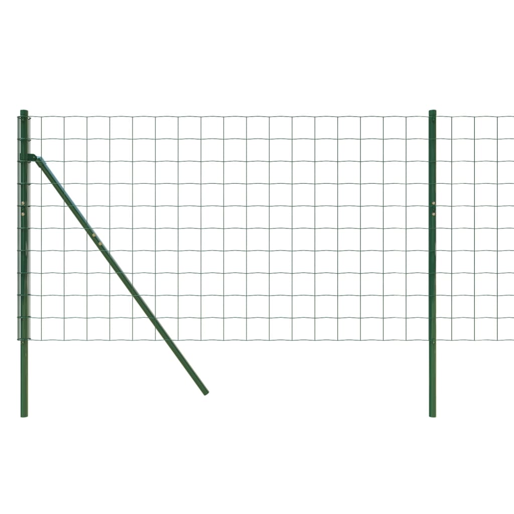8720845778293_g_en_hd_2 vidaXL Wire Mesh Fence Green 0.8x25 m Galvanised Steel - Image 4