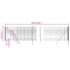 vidaXL Wire Mesh Fence Green 0.8x25 m Galvanised Steel - Image 5