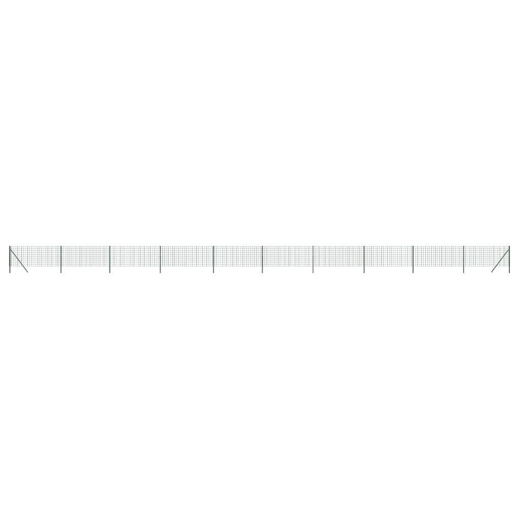 8720845778309_a_en_hd_1 vidaXL Wire Mesh Fence Green 1x25 m Galvanised Steel - Image 2