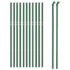 vidaXL Wire Mesh Fence Green 1x25 m Galvanised Steel - Image 3