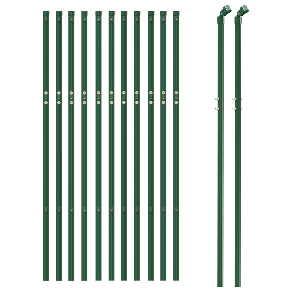 8720845778309_g_en_hd_1 vidaXL Wire Mesh Fence Green 1x25 m Galvanised Steel - Image 3