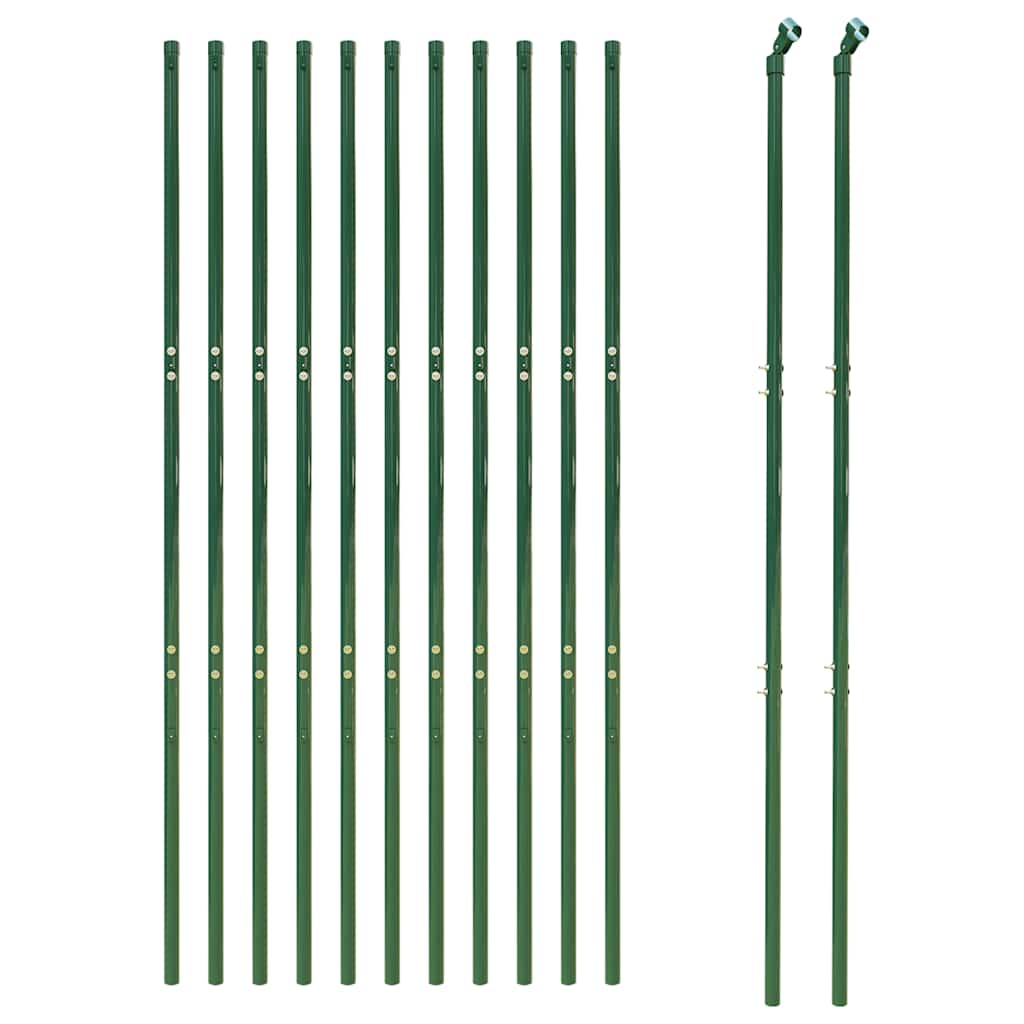 8720845778323_g_en_hd_1 vidaXL Wire Mesh Fence Green 1.4x25 m Galvanised Steel - Image 3