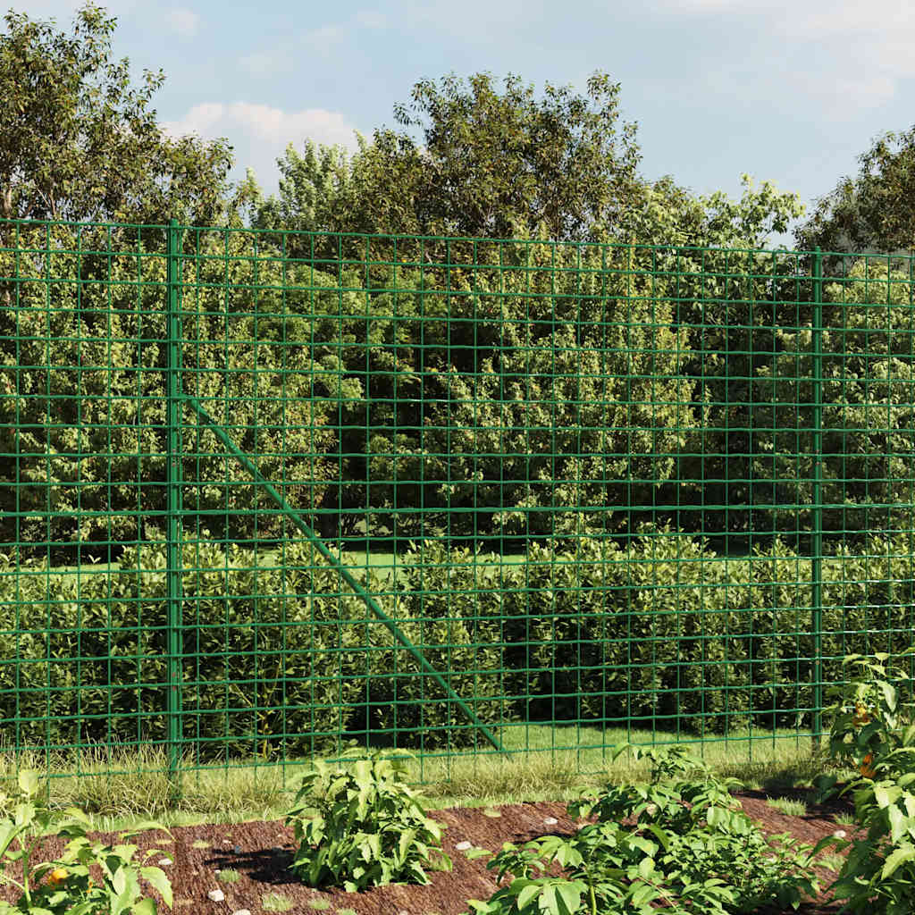 8720845778323_m_en_hd_1 vidaXL Wire Mesh Fence Green 1.4x25 m Galvanised Steel - Image 1