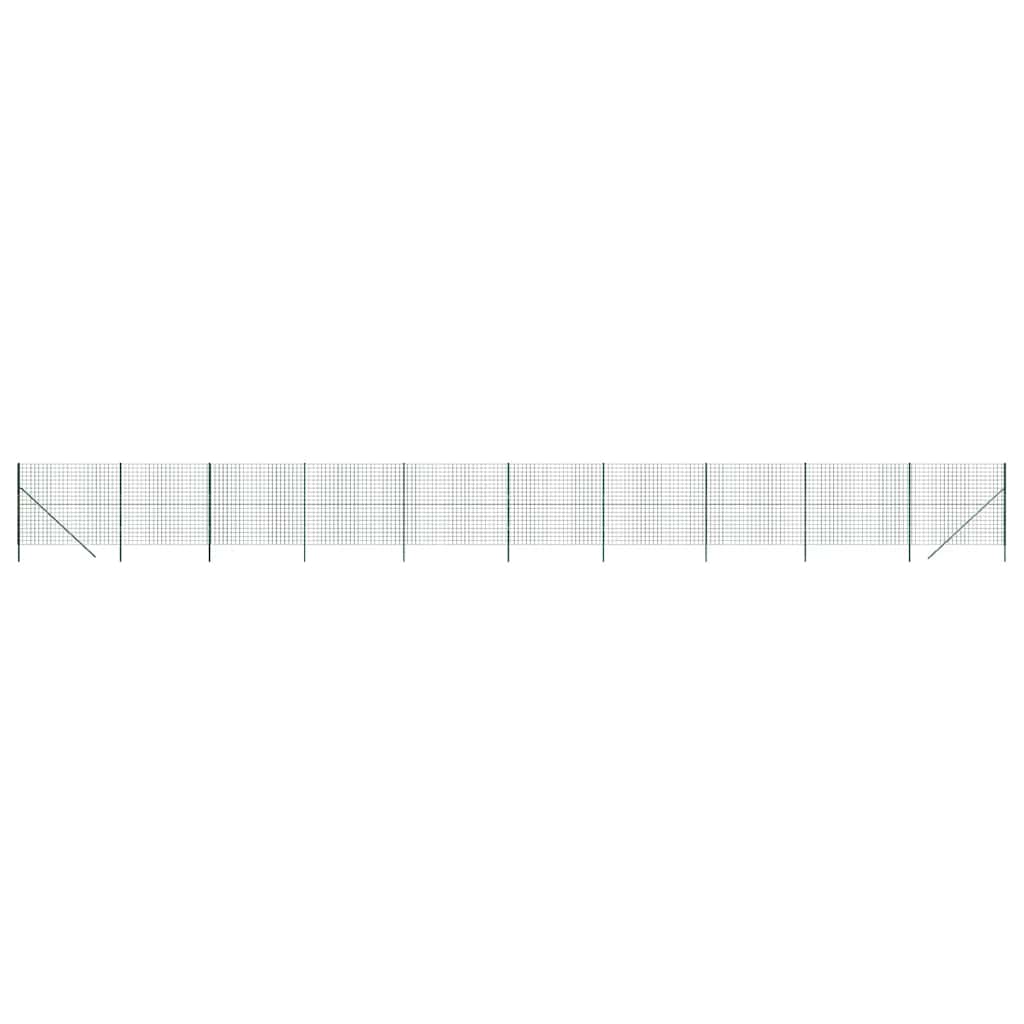 8720845778330_a_en_hd_1 vidaXL Wire Mesh Fence Green 1.6x25 m Galvanised Steel - Image 2