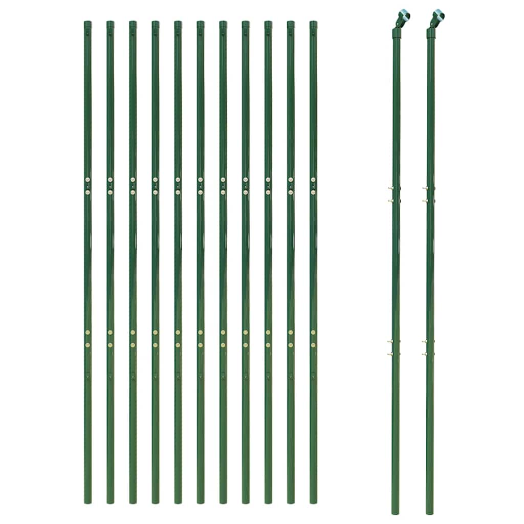 8720845778330_g_en_hd_1 vidaXL Wire Mesh Fence Green 1.6x25 m Galvanised Steel - Image 3