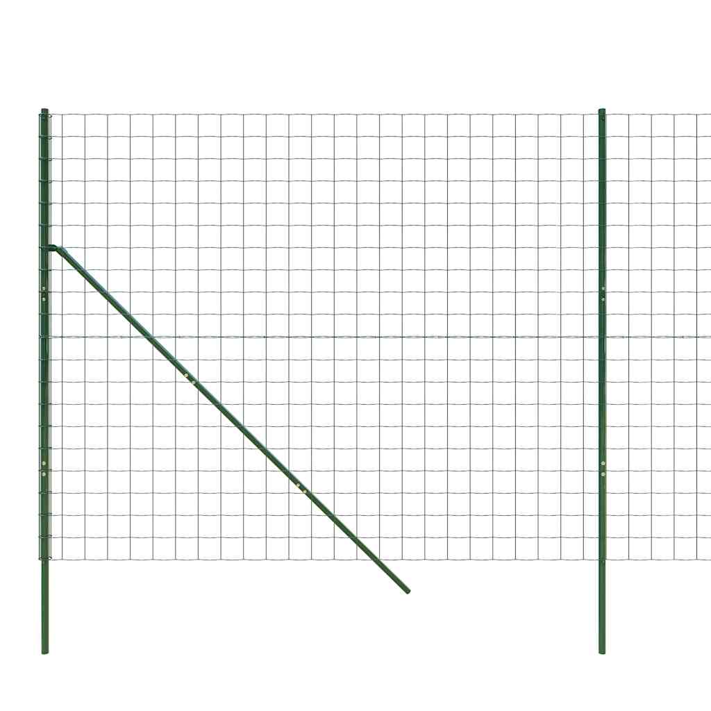 8720845778330_g_en_hd_3 vidaXL Wire Mesh Fence Green 1.6x25 m Galvanised Steel - Image 5