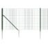 vidaXL Wire Mesh Fence with Spike Anchors Green 1x25 m - Image 4