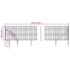 vidaXL Wire Mesh Fence with Spike Anchors Green 1x25 m - Image 5