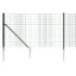 vidaXL Wire Mesh Fence with Spike Anchors Green 1.1x25 m - Image 4