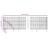 vidaXL Wire Mesh Fence with Spike Anchors Green 1.4x25 m - Image 6