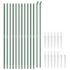 vidaXL Wire Mesh Fence with Spike Anchors Green 1.6x25 m - Image 3