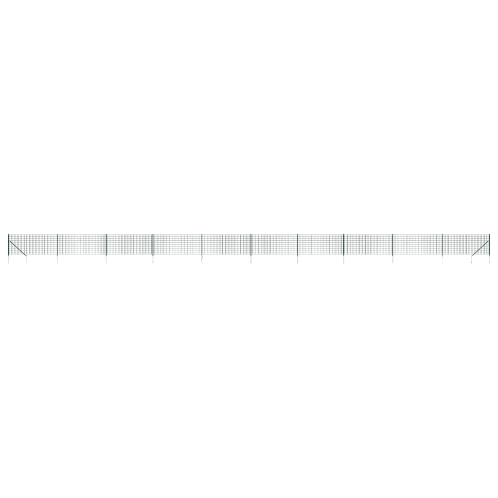 8720845778620_a_en_hd_1 vidaXL Wire Mesh Fence with Spike Anchors Green 1x25 m - Image 2