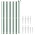 vidaXL Wire Mesh Fence with Spike Anchors Green 1.6x25 m - Image 3