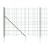vidaXL Wire Mesh Fence with Spike Anchors Green 1.4x25 m - Image 4