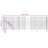 vidaXL Wire Mesh Fence with Spike Anchors Green 1.4x25 m - Image 5