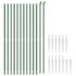 vidaXL Wire Mesh Fence with Spike Anchors Green 1.8x25 m - Image 3