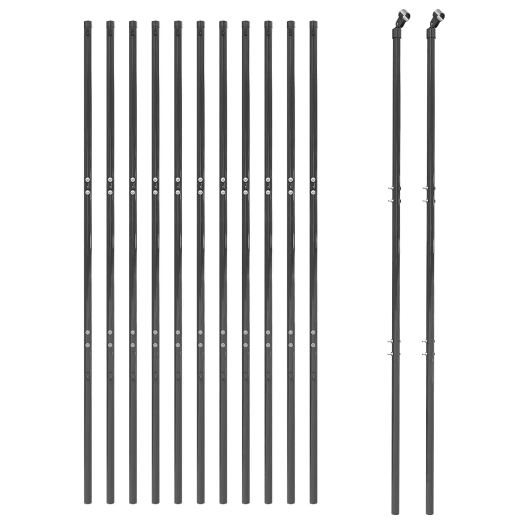 8720845779603_g_en_hd_1 vidaXL Wire Mesh Fence Anthracite 1.4x25 m Galvanised Steel - Image 3