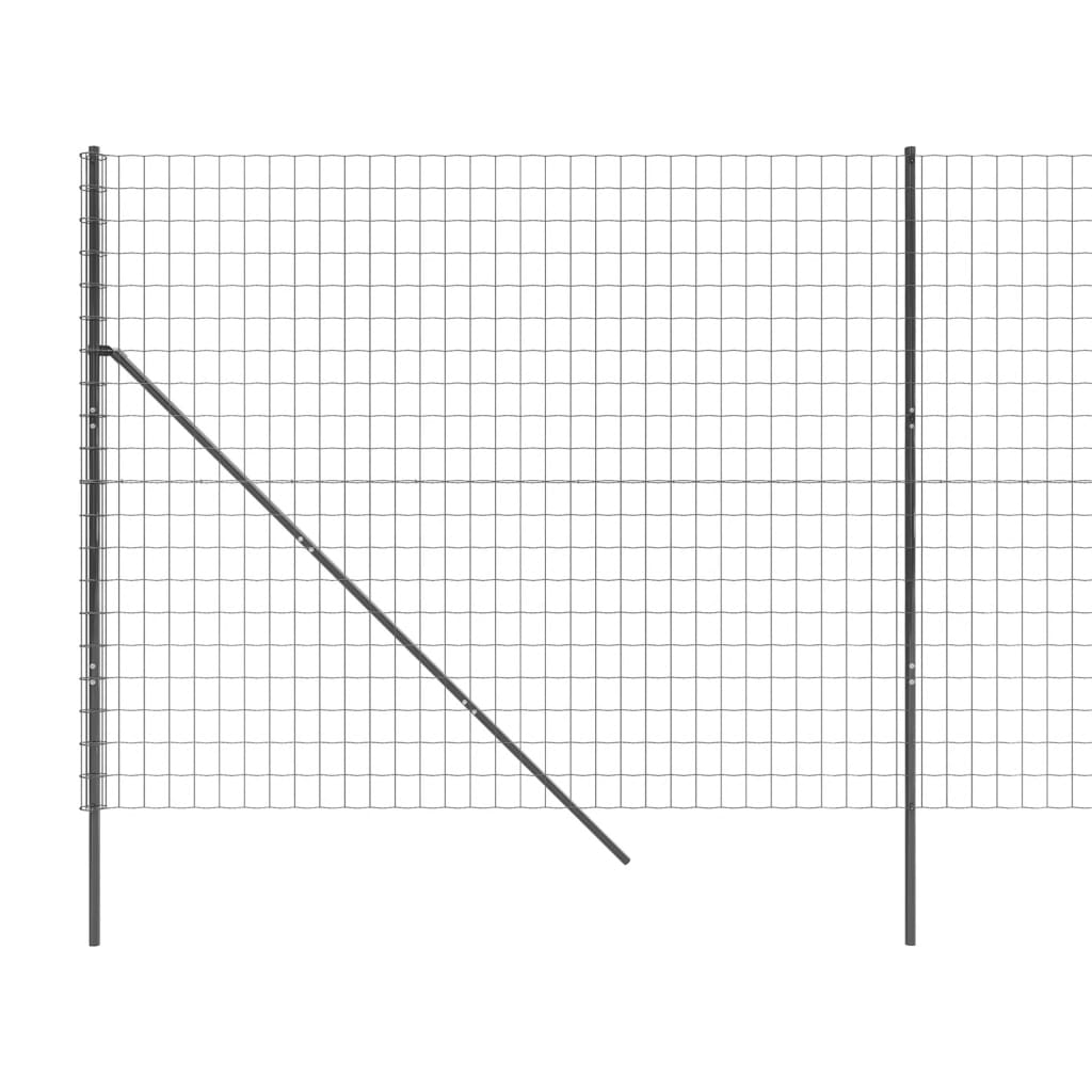 8720845779610_g_en_hd_2 vidaXL Wire Mesh Fence Anthracite 1.6x25 m Galvanised Steel - Image 4