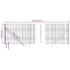 vidaXL Wire Mesh Fence Anthracite 1.6x25 m Galvanised Steel - Image 5