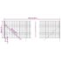 vidaXL Wire Mesh Fence Anthracite 1.8x25 m Galvanised Steel - Image 6