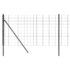 vidaXL Wire Mesh Fence Anthracite 0.8x25 m Galvanised Steel - Image 4