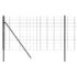 vidaXL Wire Mesh Fence Anthracite 1x25 m Galvanised Steel - Image 4