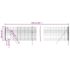 vidaXL Wire Mesh Fence Anthracite 1x25 m Galvanised Steel - Image 5