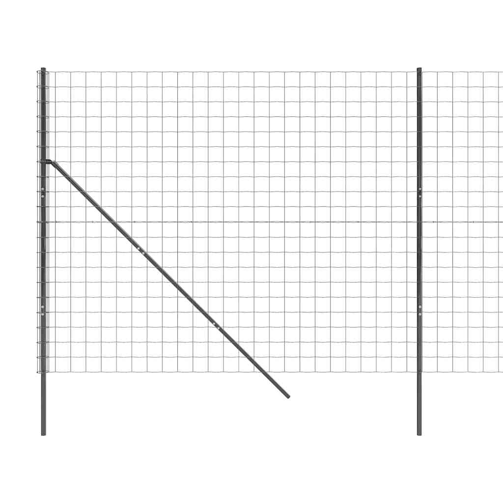 8720845779788_g_en_hd_3 vidaXL Wire Mesh Fence Anthracite 1.8x25 m Galvanised Steel - Image 5
