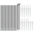 vidaXL Wire Mesh Fence with Spike Anchors Anthracite 1x25 m - Image 3
