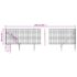 vidaXL Wire Mesh Fence with Spike Anchors Anthracite 1x25 m - Image 5