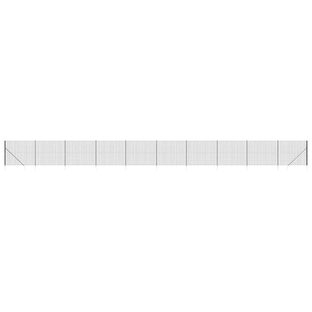 8720845779931_a_en_hd_1 vidaXL Wire Mesh Fence with Spike Anchors Anthracite 1.6x25 m - Image 2