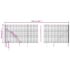 vidaXL Wire Mesh Fence with Spike Anchors Anthracite 1.6x25 m - Image 6
