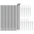 vidaXL Wire Mesh Fence with Spike Anchors Anthracite 1x25 m - Image 3