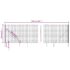 vidaXL Wire Mesh Fence with Spike Anchors Anthracite 1.6x25 m - Image 6